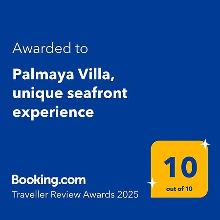 Palmaya Villa, Unique Seafront Experience Vagia  Buitenkant foto