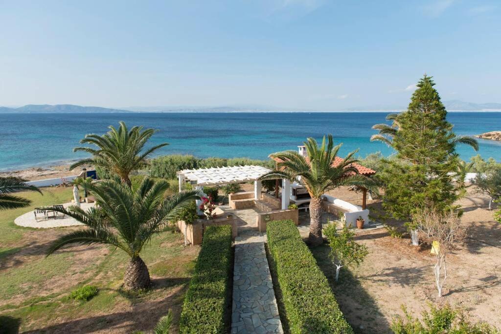 Palmaya Villa, Unique Seafront Experience Vagia  Buitenkant foto